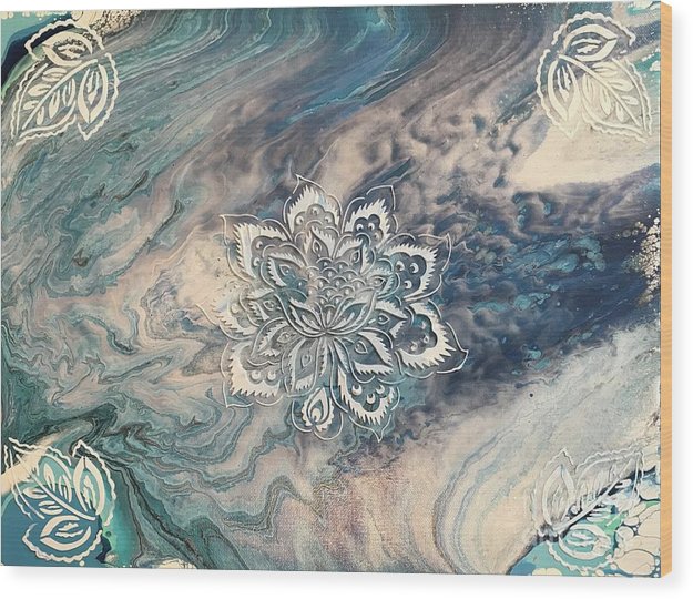 Ethereal Lotus - Wood Print