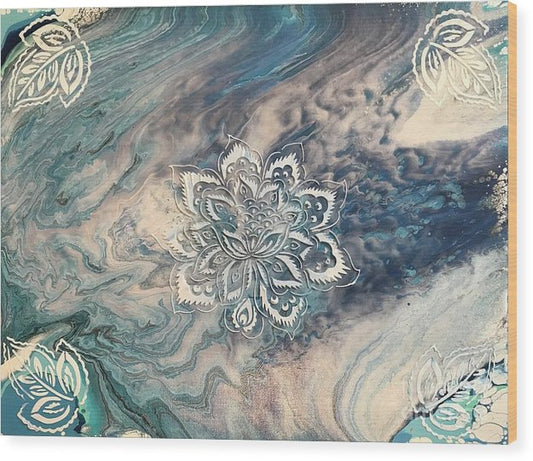 Ethereal Lotus - Wood Print