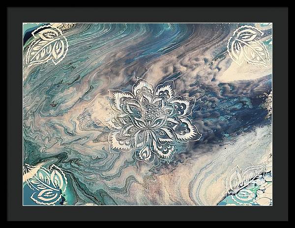 Ethereal Lotus - Framed Print