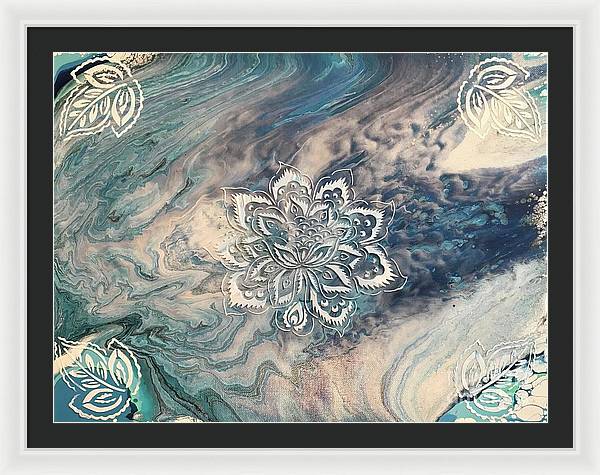 Ethereal Lotus - Framed Print