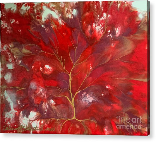 Fiery Tree of Life - Acrylic Print