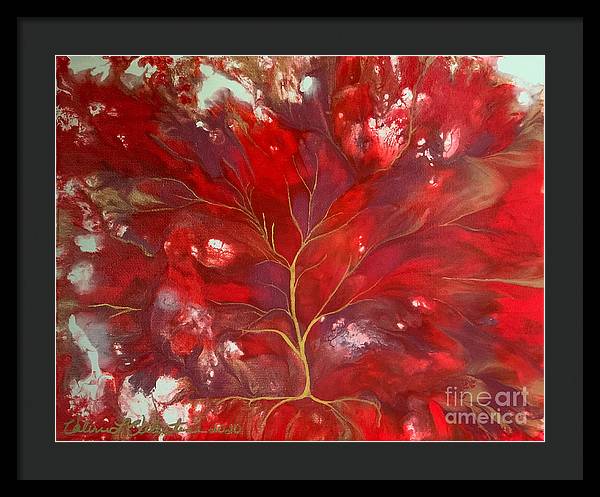 Fiery Tree of Life - Framed Print