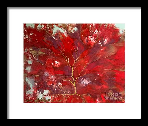 Fiery Tree of Life - Framed Print