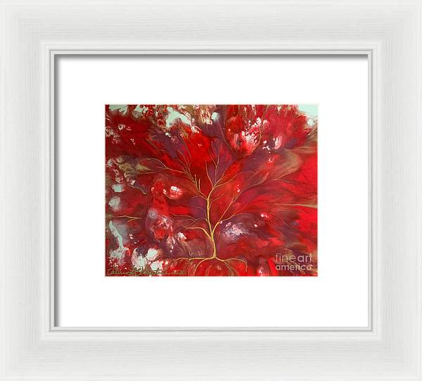 Fiery Tree of Life - Framed Print