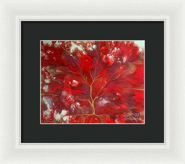 Fiery Tree of Life - Framed Print