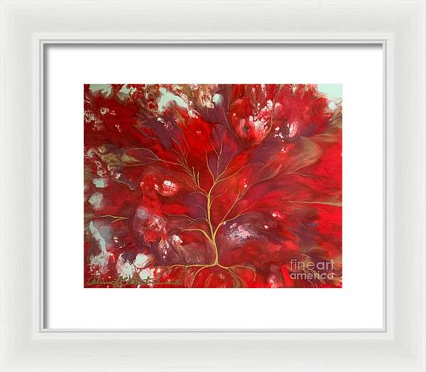 Fiery Tree of Life - Framed Print