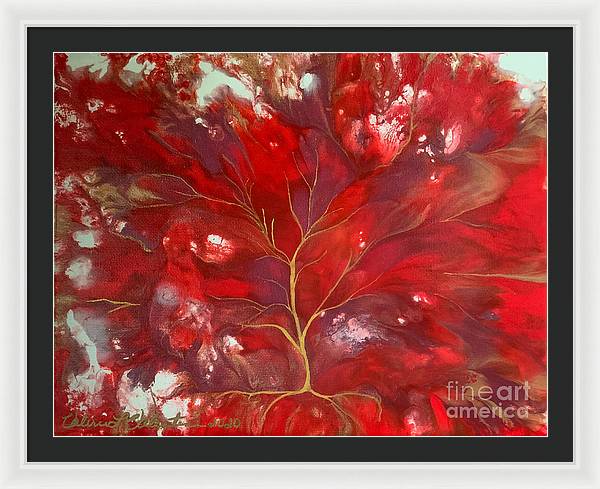 Fiery Tree of Life - Framed Print