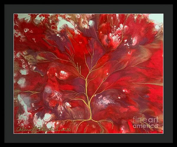 Fiery Tree of Life - Framed Print