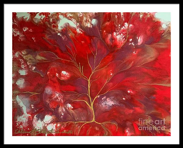 Fiery Tree of Life - Framed Print