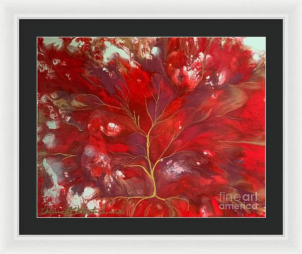 Fiery Tree of Life - Framed Print