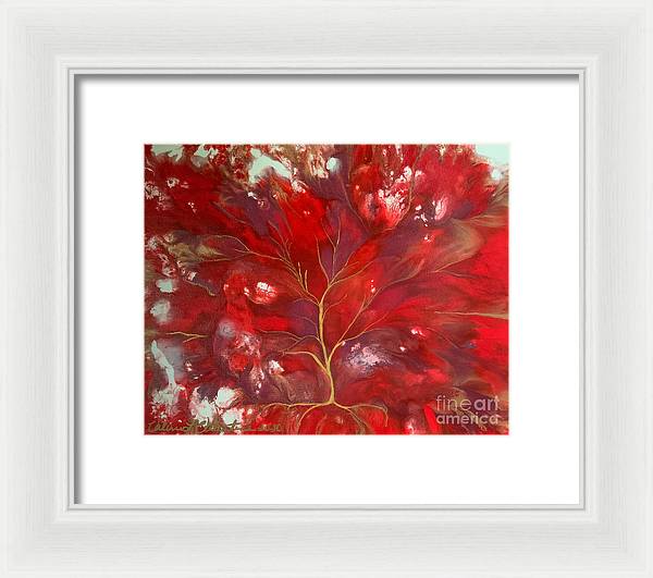 Fiery Tree of Life - Framed Print