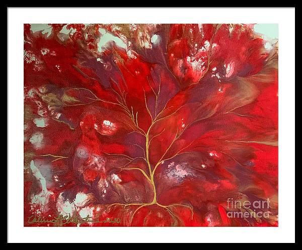 Fiery Tree of Life - Framed Print