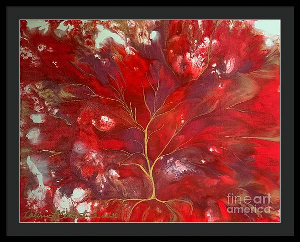 Fiery Tree of Life - Framed Print