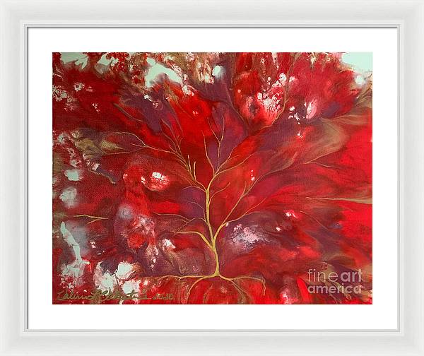 Fiery Tree of Life - Framed Print