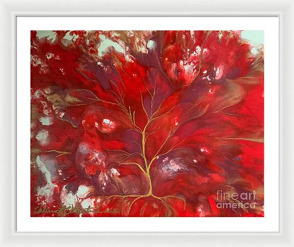 Fiery Tree of Life - Framed Print