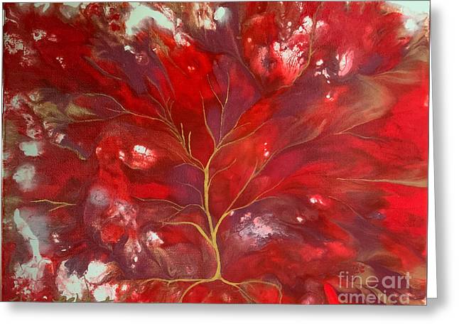 Fiery Tree of Life - Greeting Card