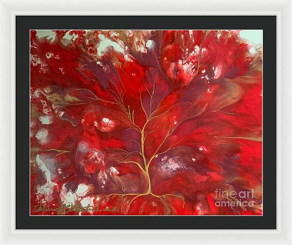 Fiery Tree of Life - Framed Print