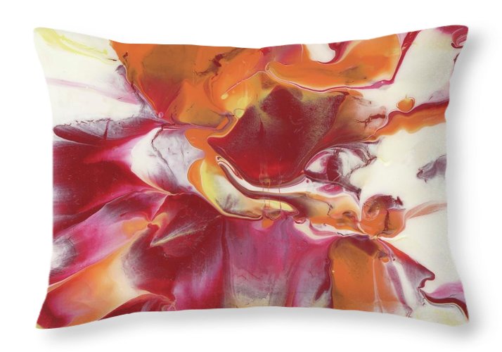 Fire Flower - Throw Pillow