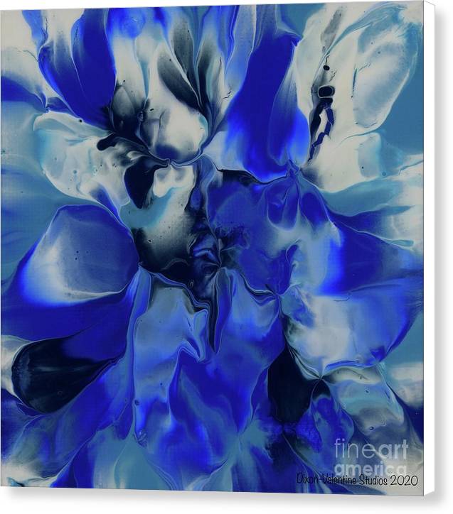 Flowers of Blue - Canvas Print