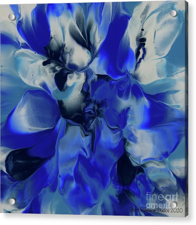 Flowers of Blue - Acrylic Print