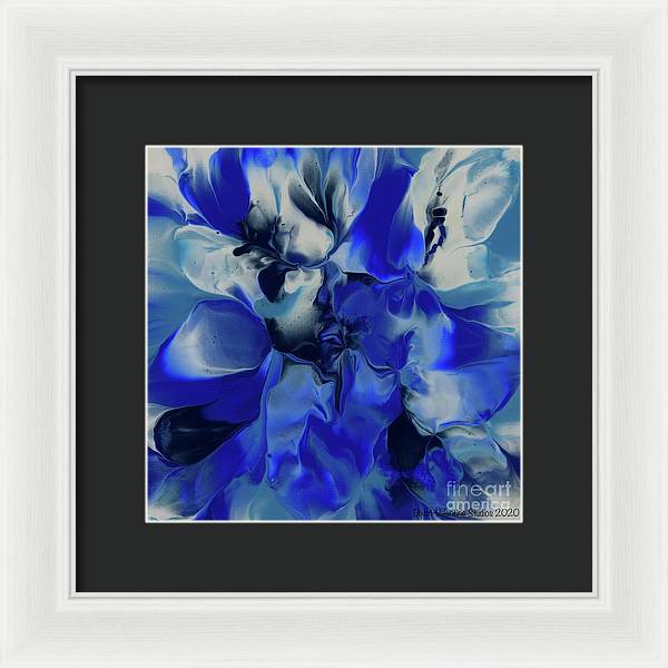 Flowers of Blue - Framed Print