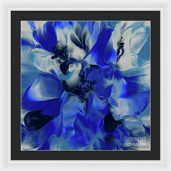 Flowers of Blue - Framed Print