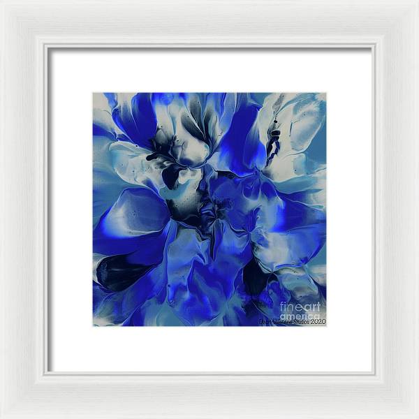 Flowers of Blue - Framed Print