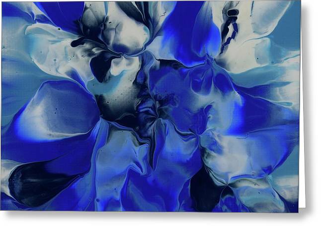 Flowers of Blue - Greeting Card