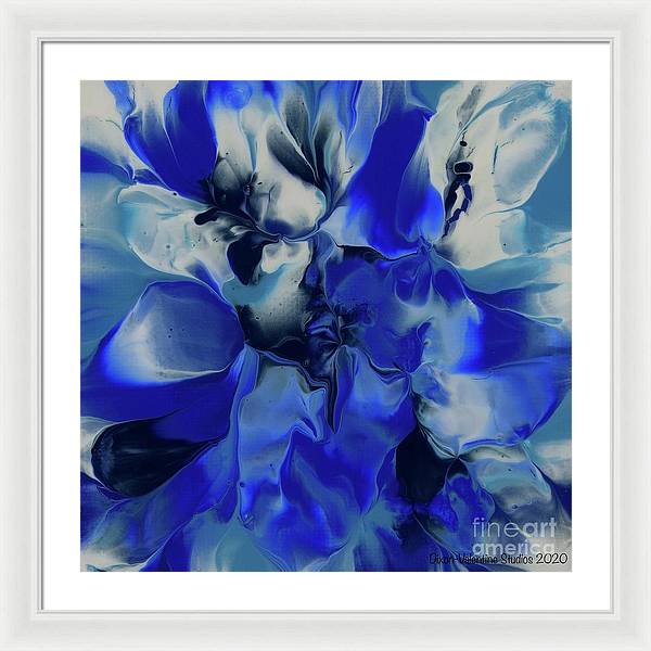 Flowers of Blue - Framed Print