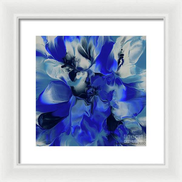 Flowers of Blue - Framed Print