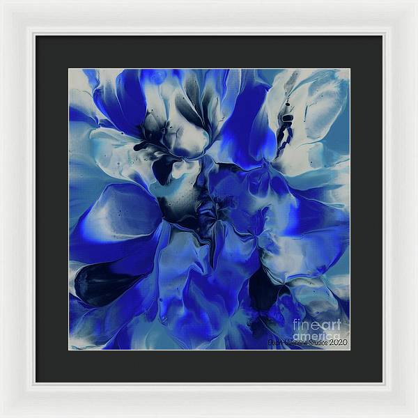 Flowers of Blue - Framed Print