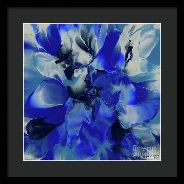 Flowers of Blue - Framed Print