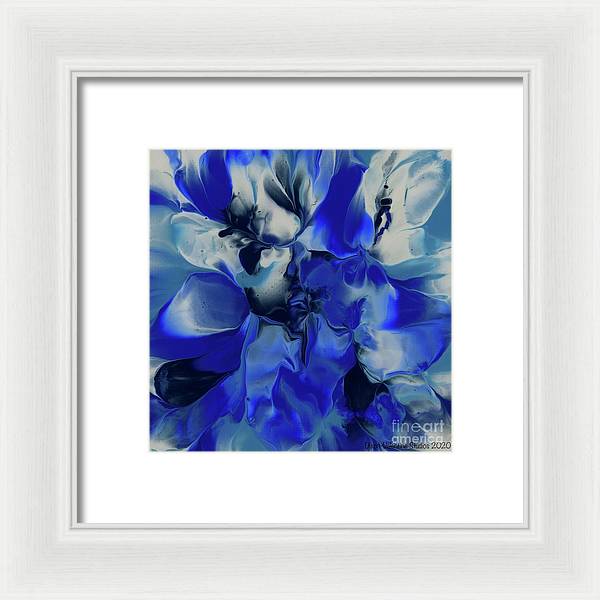 Flowers of Blue - Framed Print