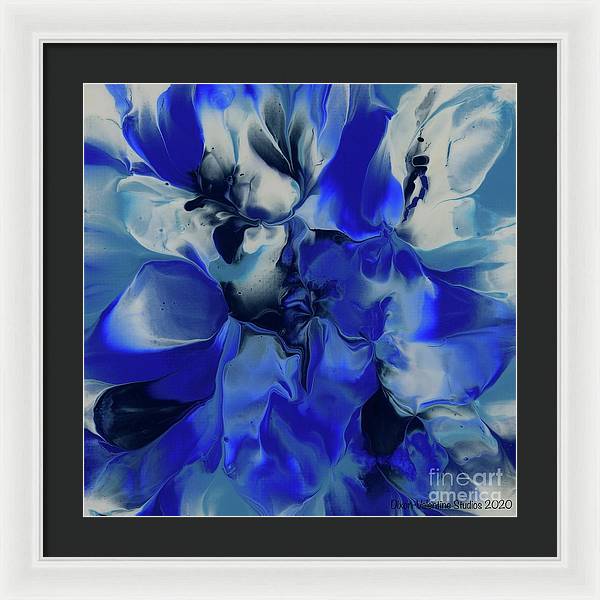 Flowers of Blue - Framed Print