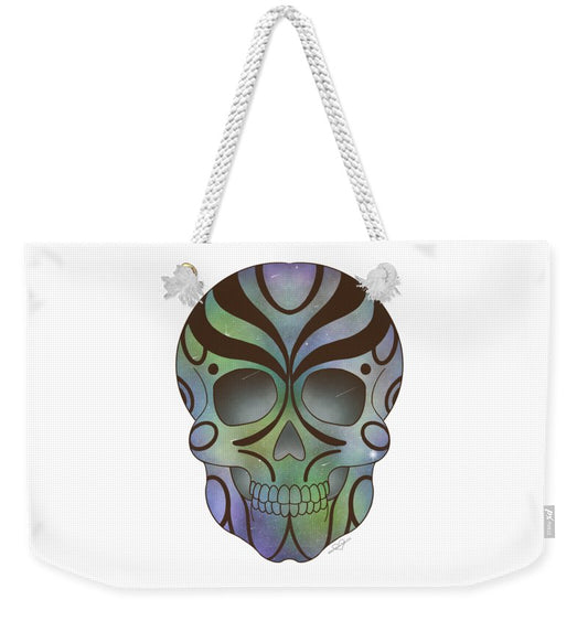 Galaxy Sugar Skull - Weekender Tote Bag