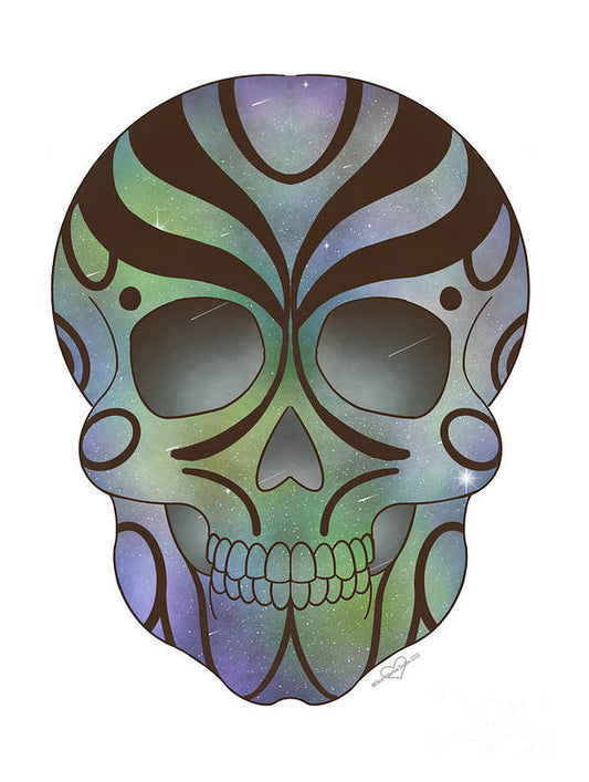 Galaxy Sugar Skull - Art Print