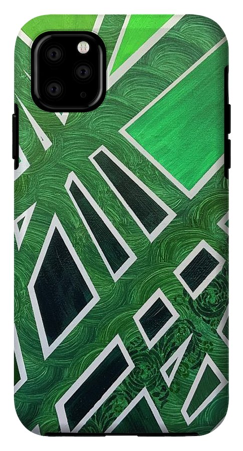 Geometric Green - Phone Case