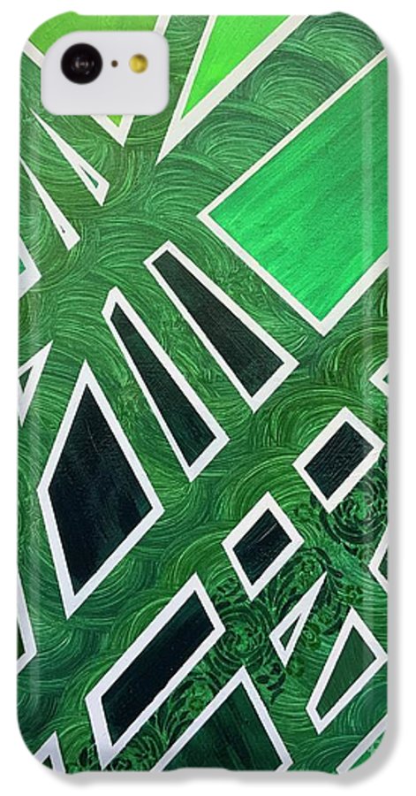 Geometric Green - Phone Case