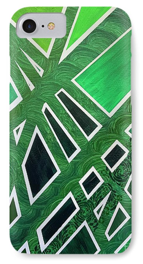 Geometric Green - Phone Case