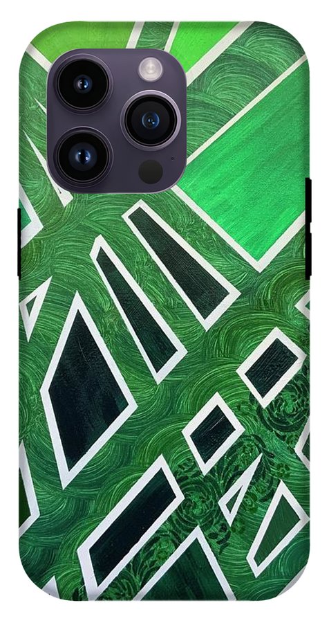 Geometric Green - Phone Case