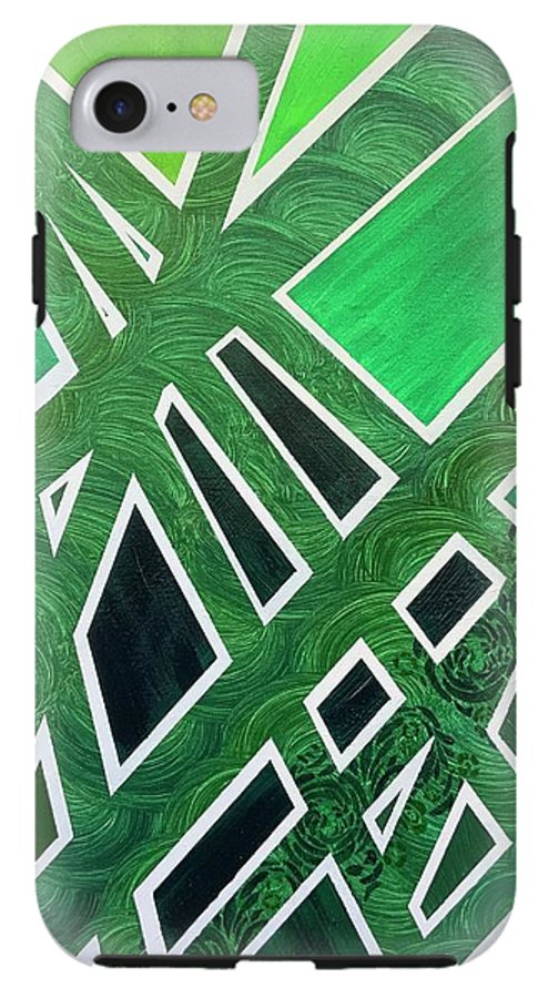 Geometric Green - Phone Case