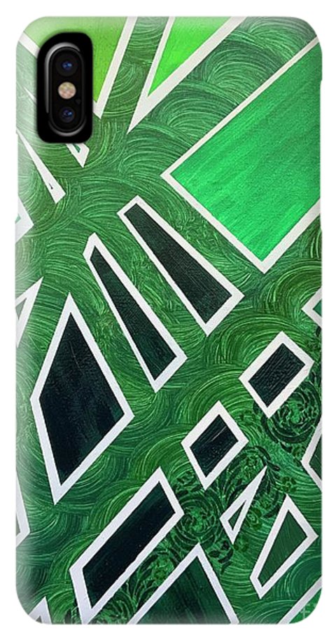 Geometric Green - Phone Case