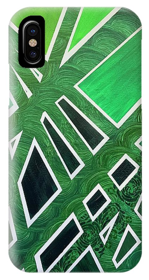 Geometric Green - Phone Case