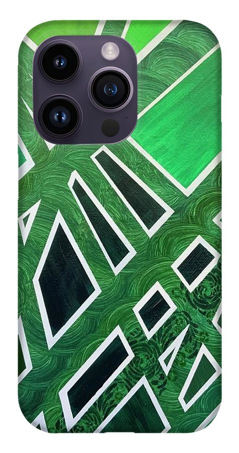 Geometric Green - Phone Case