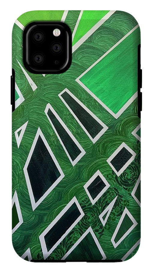 Geometric Green - Phone Case