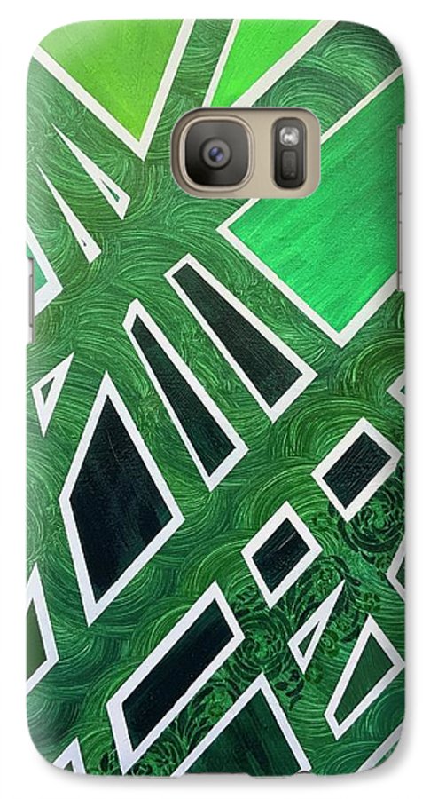 Geometric Green - Phone Case