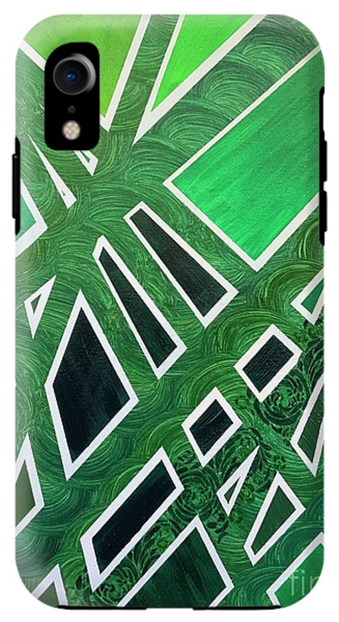 Geometric Green - Phone Case