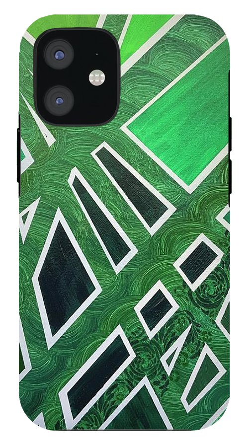 Geometric Green - Phone Case