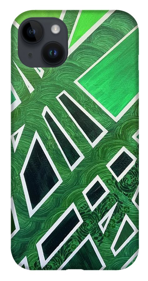 Geometric Green - Phone Case