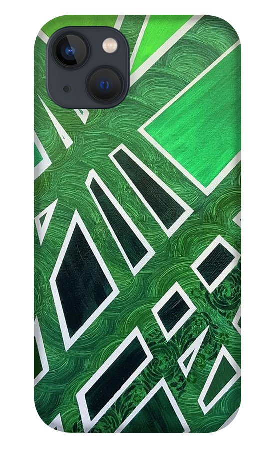 Geometric Green - Phone Case